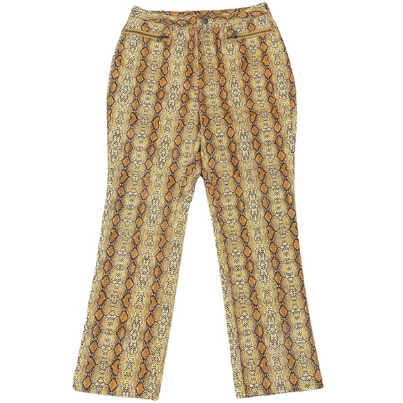 Free People Western Bohemian Snakeskin Wild Horses Vegan Pants Jeans Size 4 Boho - Picture 8 of 12